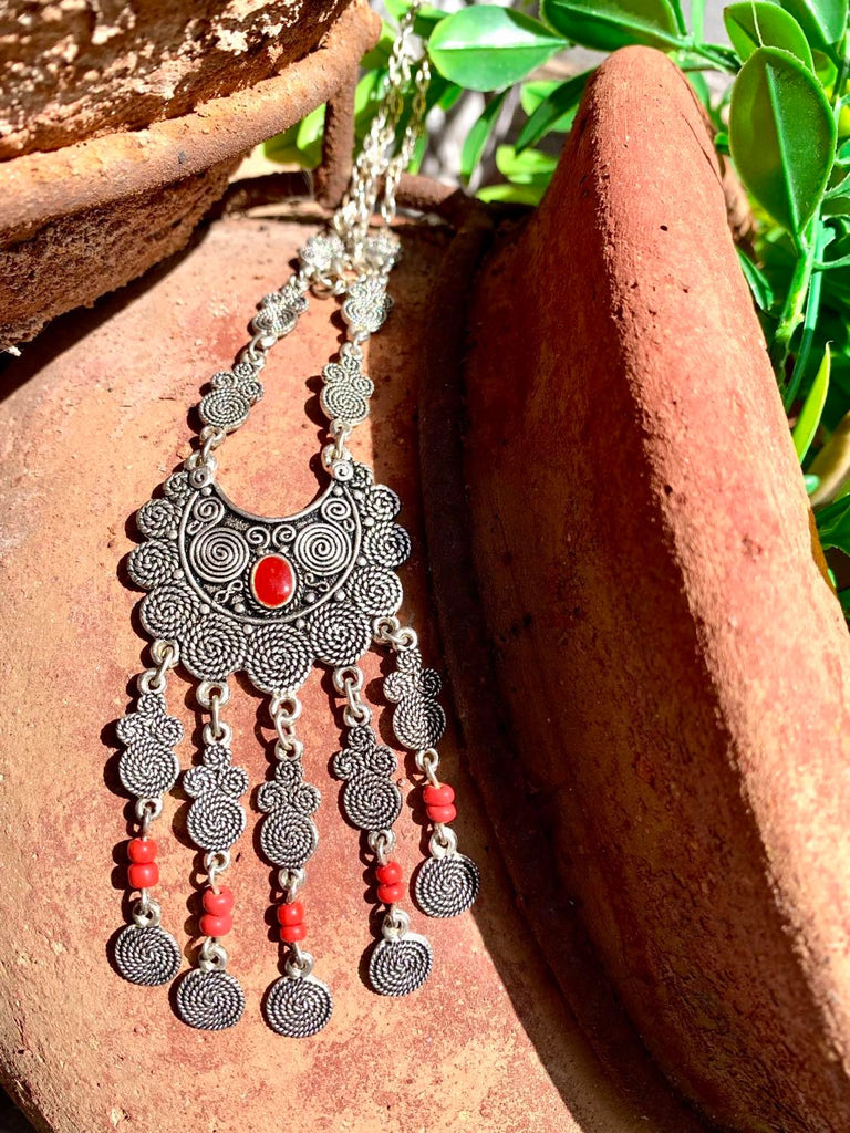 Moroccan Dangly Coin Necklace