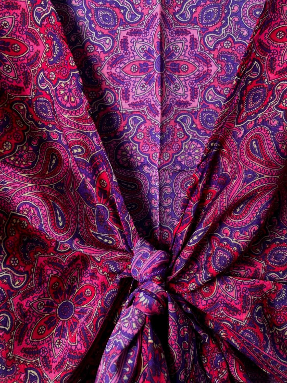 Summer Silk Wrap Top