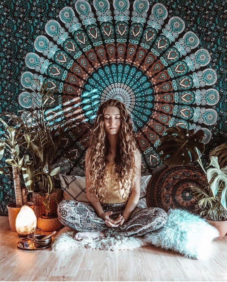 Mandala Queen Sheet Peacock