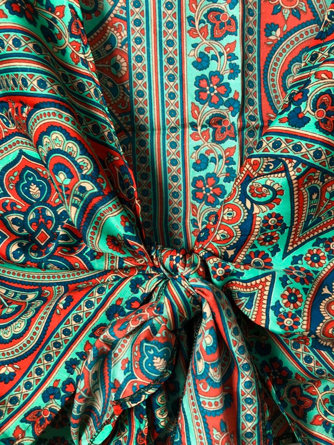 Summer Silk Wrap Top