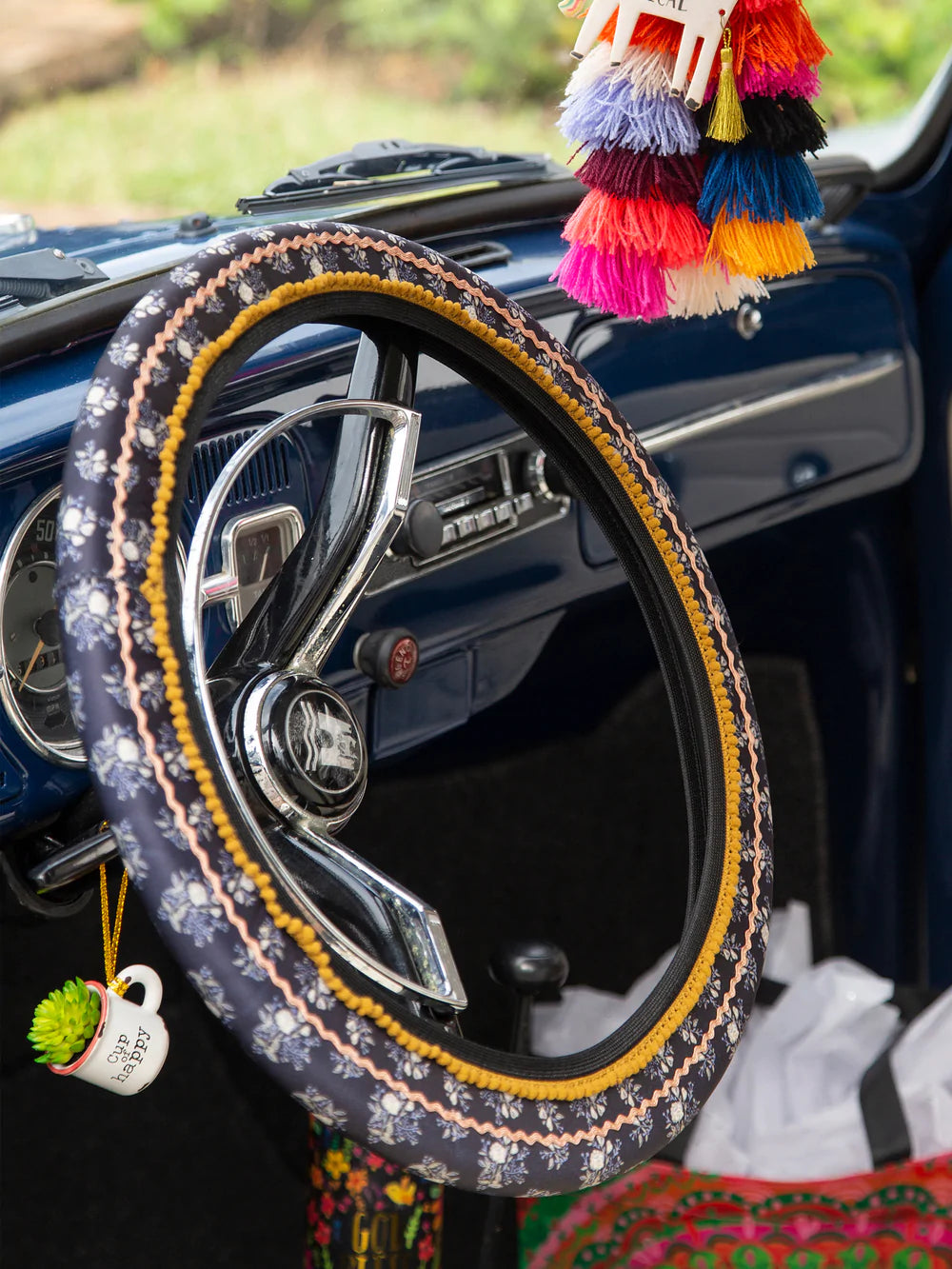 Steering Wheel Cover, Boho Car Accessories, Car Wheel Cover