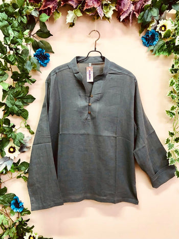 3 Button Cotton Shirt MED