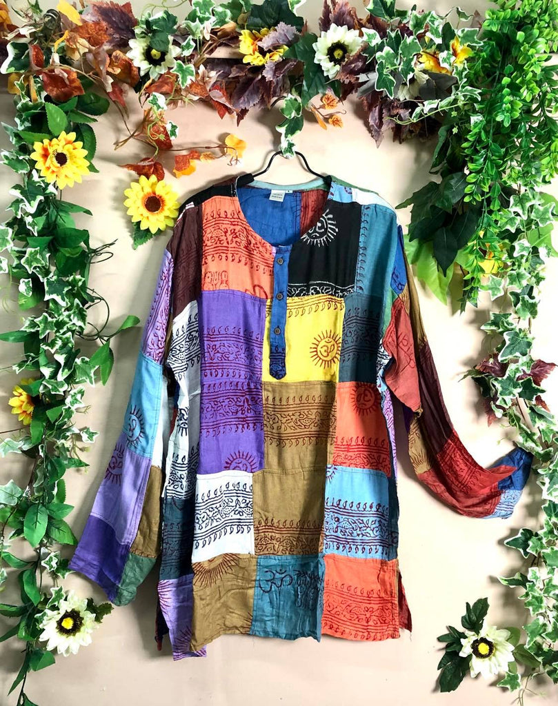 Hippie Prayer Patch Shirt LARGE