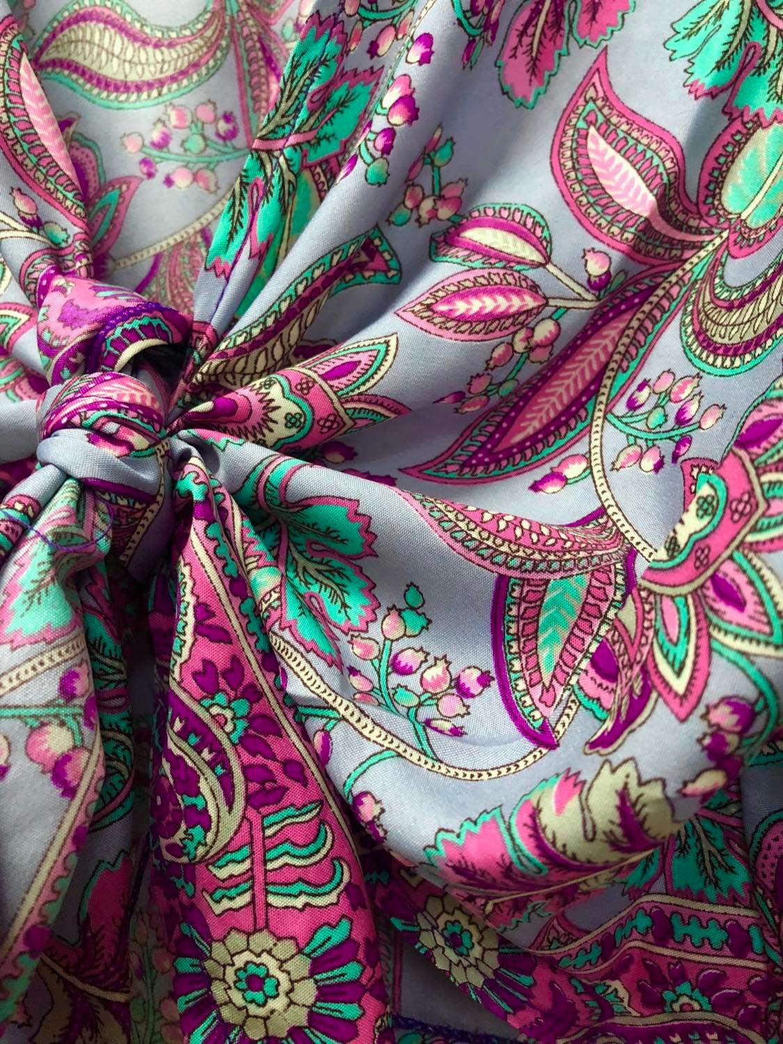 Summer Silk Wrap Top