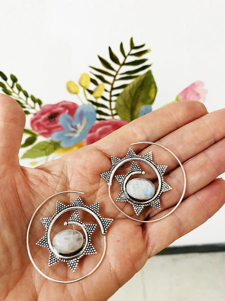 Indie Slide-Through Earings Silver