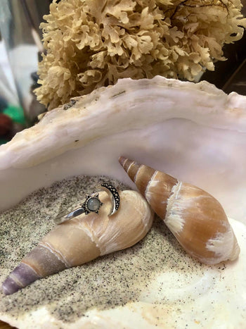 Moon And Stars Gypsy Ring