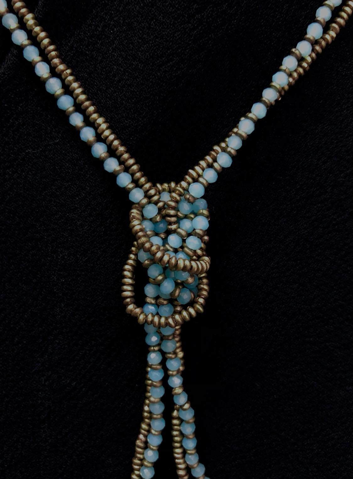 Double Strand Stone Necklace